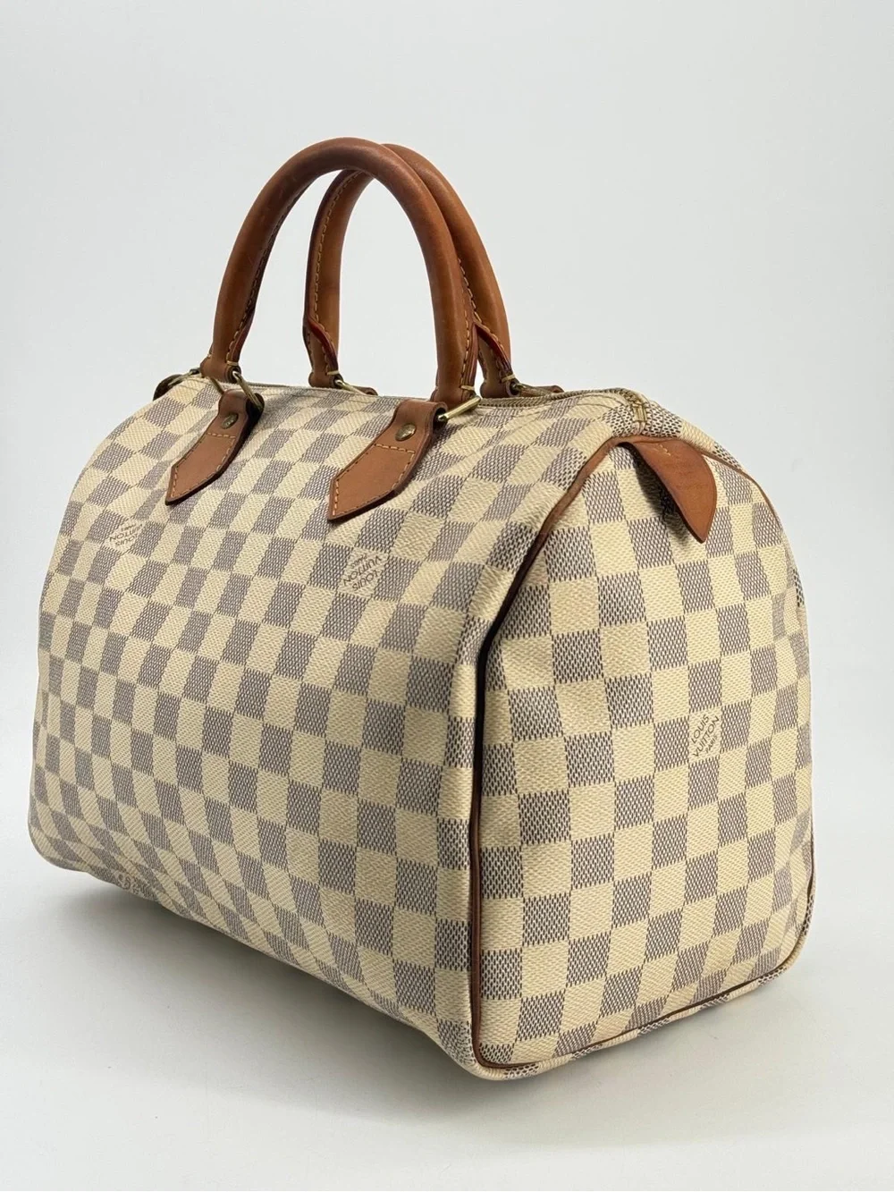 LOUIS VUITTON Damier Azur 30 Canvas Speedy Handbag